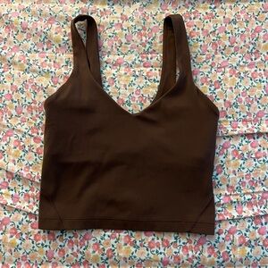 lululemon athletica Brown Tank Top